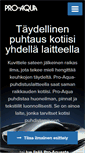 Mobile Screenshot of pro-aqua.fi